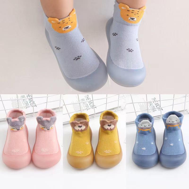 Non-Slip Infant Floor Socks | Cold-Insulating Soft Soles | Thickened Baby Walking Shoes | Lightweight High-Top for Spring & Autumn
