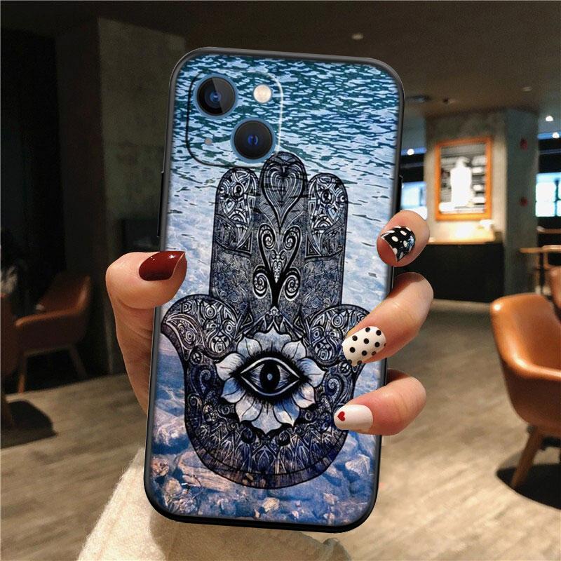 Hamsa Hand Amulet Psychedelic New High-End Shell Phone Case for OPPO A3 Pro A72 A74 A76 A77 A77S A78 A79 A94 A95 A18 A40M A58