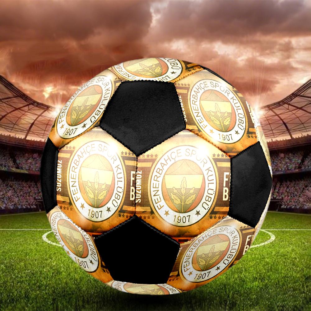 Pallone da Calcio Club Sportivo Fenerbahce, colorato, adatto a tutte le età, cucito a macchina, materiale PVC, qualità da competizione, durevole e ad alto rimbalzo
