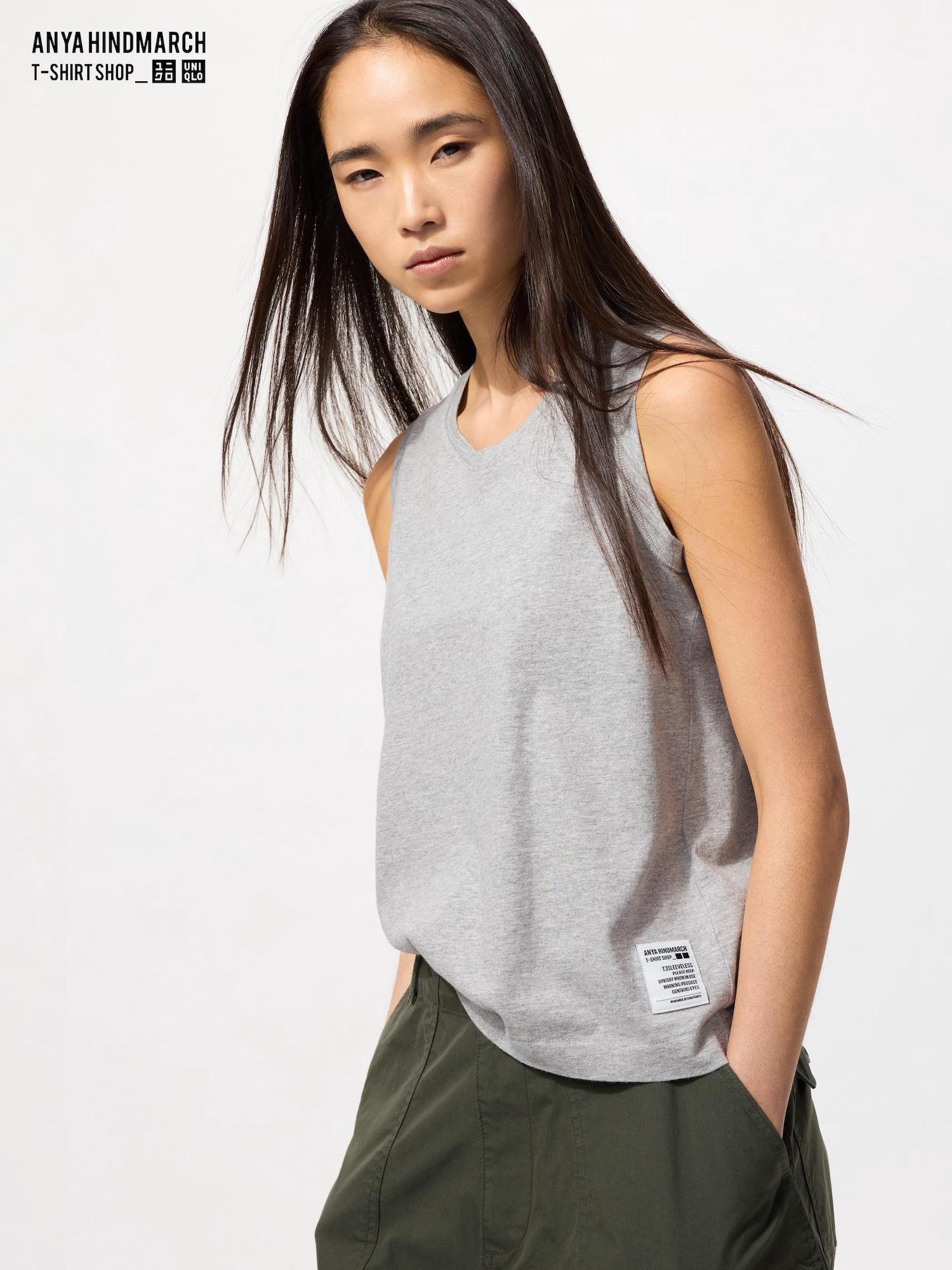 

Uniqlo Japan T3 Безрукавная футболка без рукавов 03 GRAY/S