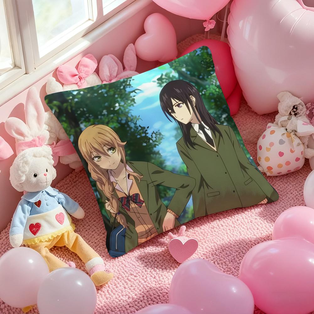 Anime Hot C-Citrus Cushion Cover Pattern Printed Pillowcase for Living Room Sofa Cushion Cover & Bedroom Decor