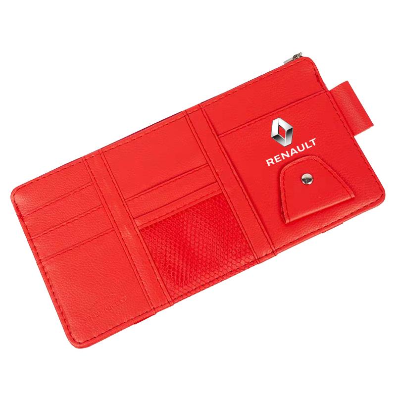 Car Sun Visor Point Type Multi-function Storage Bag Car Accessories For Renault Dacia Koleos Clio Laguna 2 Megane 2 3 Duster Logan Captur