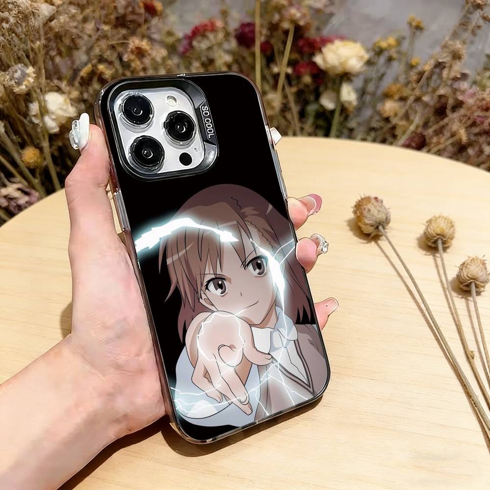 

Mikoto Misaka Phone Case For iPhone 17,16,15,14,13,12,11 Plus,Pro Max,XS,Colorful Silver Black Cover iPhone11ProMax