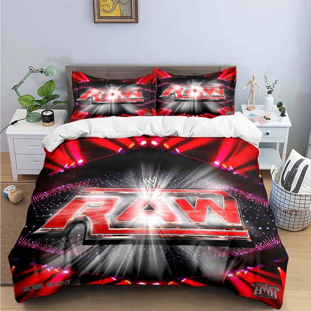 Moda Zapasy Sporty W-Wwe Drukowane 3D Zestawy Pościeli Zestaw Artykułów do Łóżka Poszwa na Kołdrę Zestaw Kołdry Zestaw Pościeli Luksusowe Prezenty