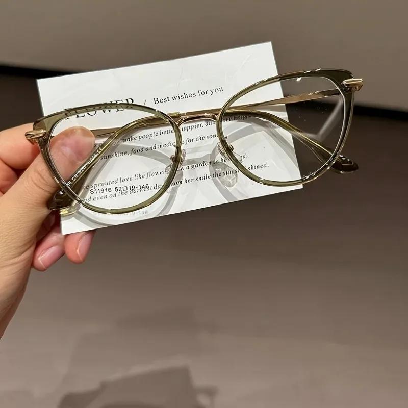 Women's Y2K Anti-Blue Light Glasses Oval frame Lightweight Frames Statement Frames