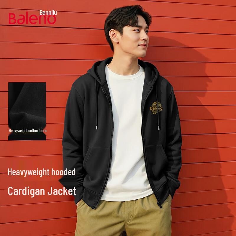 Baleno Men s Hooded Zipper Cardigan Sweatshirt 4XL