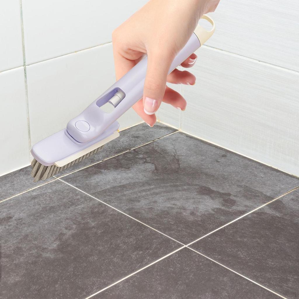 3-in-1 Crevice Cleaning Brush, Compact And Practical Tool, Grout Cleaner Brush for Tile