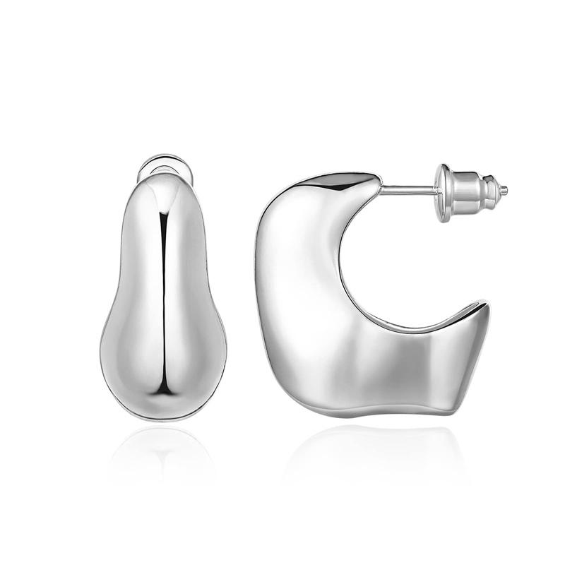 Irregular Geometrrings For Women Retro French Earrings Design Simple Temperament Senior Fashion Jewelry Gift