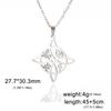 Vintage Witch Knot Necklace for Women Luck Pendant Irish Celtics Protection Amulet Stainless Steel Witchcraft Wicca Jewelry Gift
