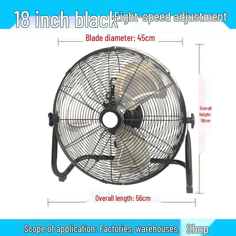High-Power Multi-Use Fan: Powerful Table, Floor, and Desktop Fan for Home and Industrial Use
