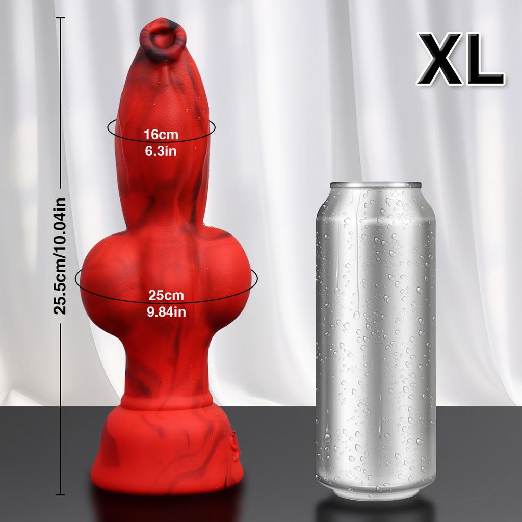 4 Sizes Dog Knots Dildo Adult Toy Animal Penis Fantasy Dildos Silicone G-Spot Stimulator Sex Toys For Men Women Men Anal Plug