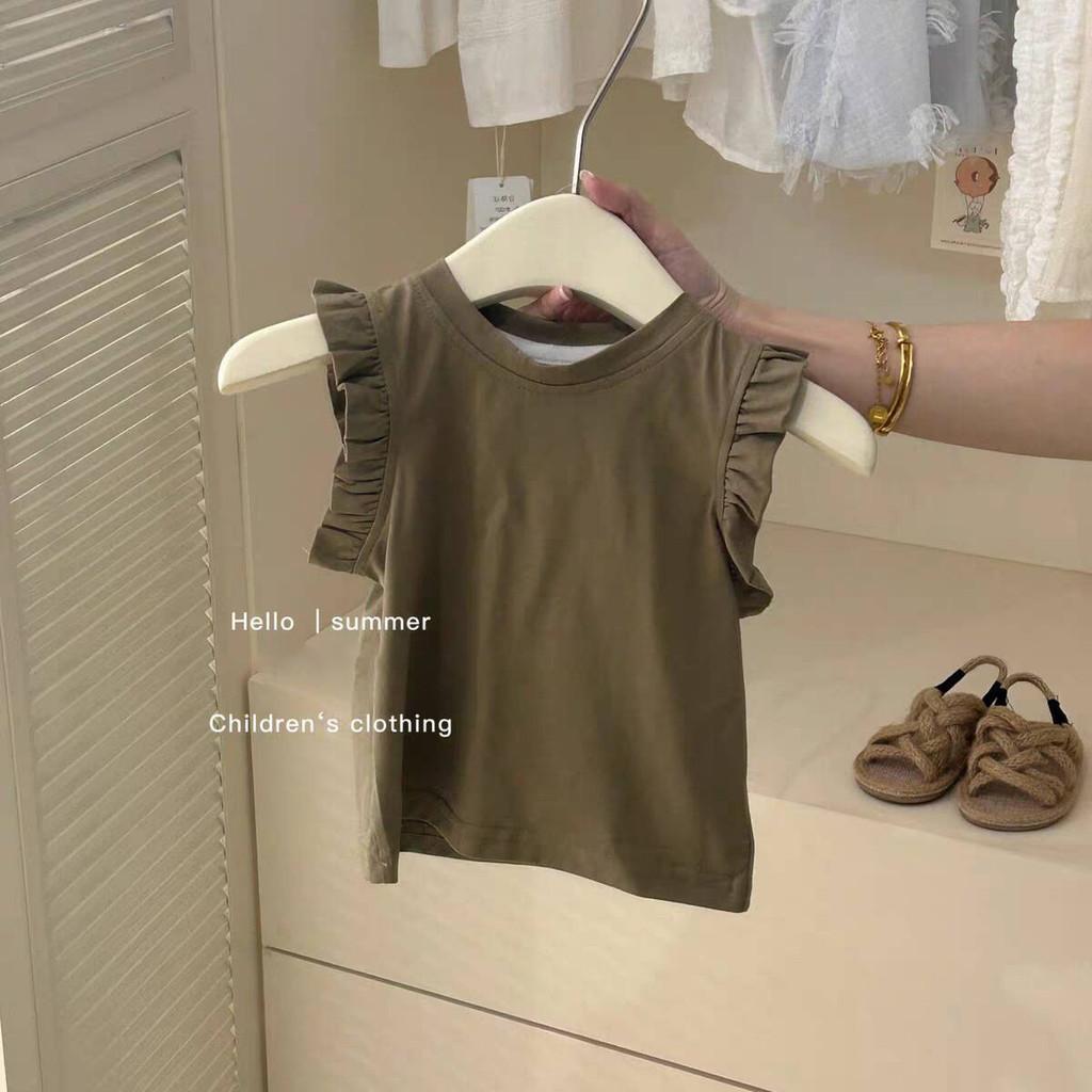 Очаровательный летний детский комбинезонный сарафан для девочек из мягкого хлопка, удобная посадка Olive Tank,Size 140