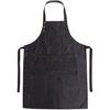 2 Pack Adjustable Kitchen Cooking Aprons, Waterproof Aprons with 2 Pockets Chef's Apron for Men and Women, Dark-blue and Black