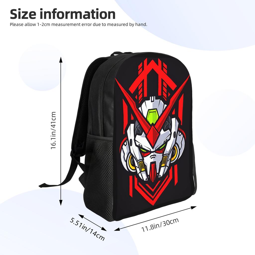 Personalized Gundams Backpacks Men Women Casual Bookbag for School College Anime Bags