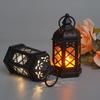 Wind Lantern 1PCS Electronic Candle Light Hexagonal Wind Lantern Portable, Portable Small Lantern Night Light, Wood Handmade