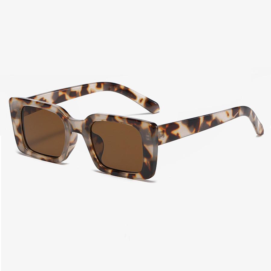 Vintage Square Sunglasses Woman Brand Designer Retro Leopard Sun Glasses Female Fashion Gradient Rectangle Shades Oculos