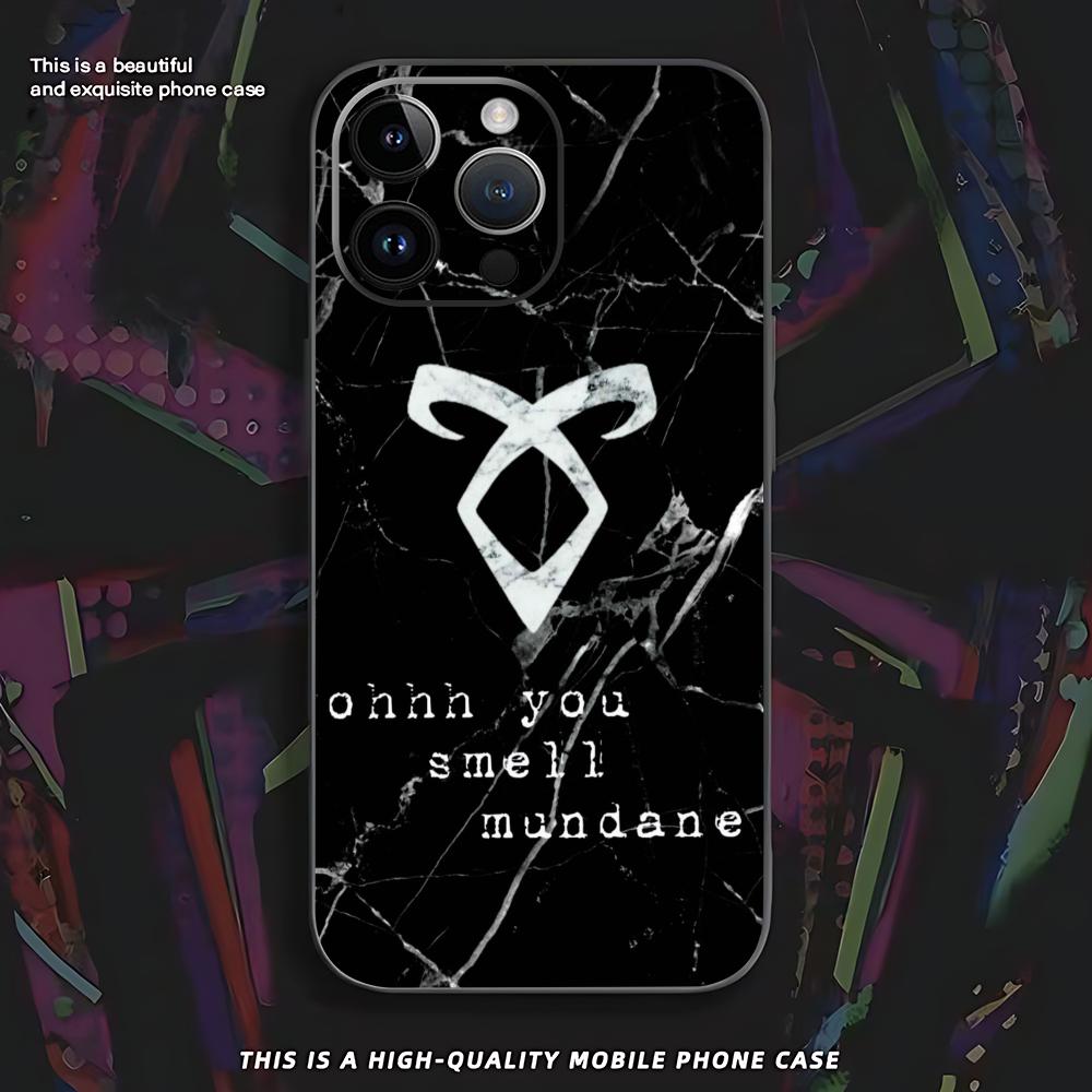 

Чехол для телефона Орудия Смерти: Смертные для iPhone 17 16 e 15 14 13 12 11 XS XR Plus Mini Pro Max Мягкий черный Ударопрочный Чехол iPhone 14 Pro Max