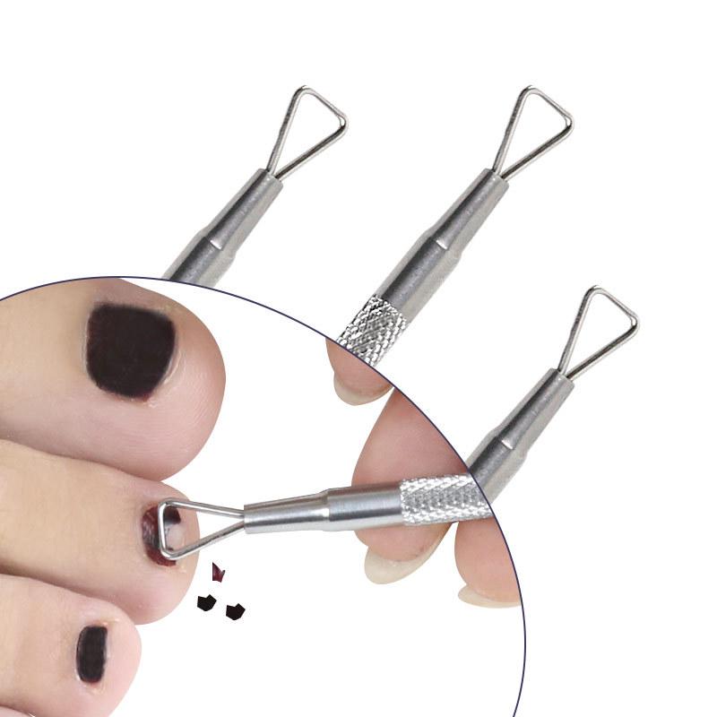 Stainless Steel Double-Ended Nail File & Remover Tool for Hand & Nail Care