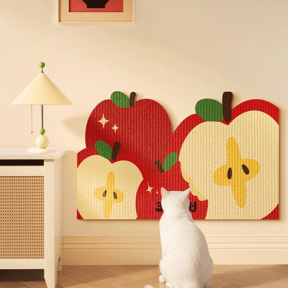 Felt Cat Scratcher Cartoon Scratching Pad Self-adhesive Cat Scratch Sticker  for Couch Walls