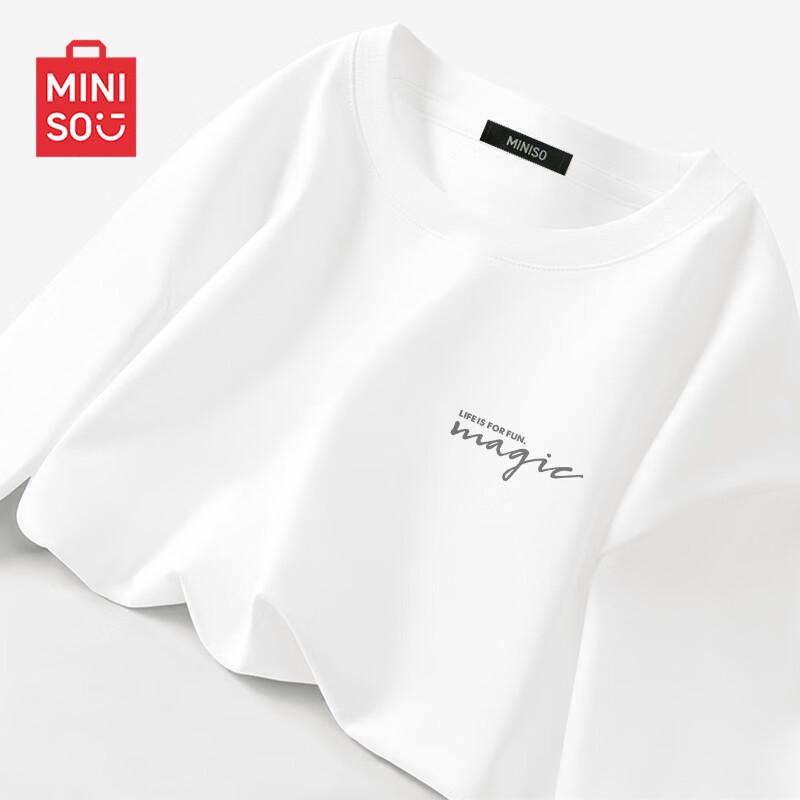 Мужская повседневная хлопковая футболка с принтом MINISO M