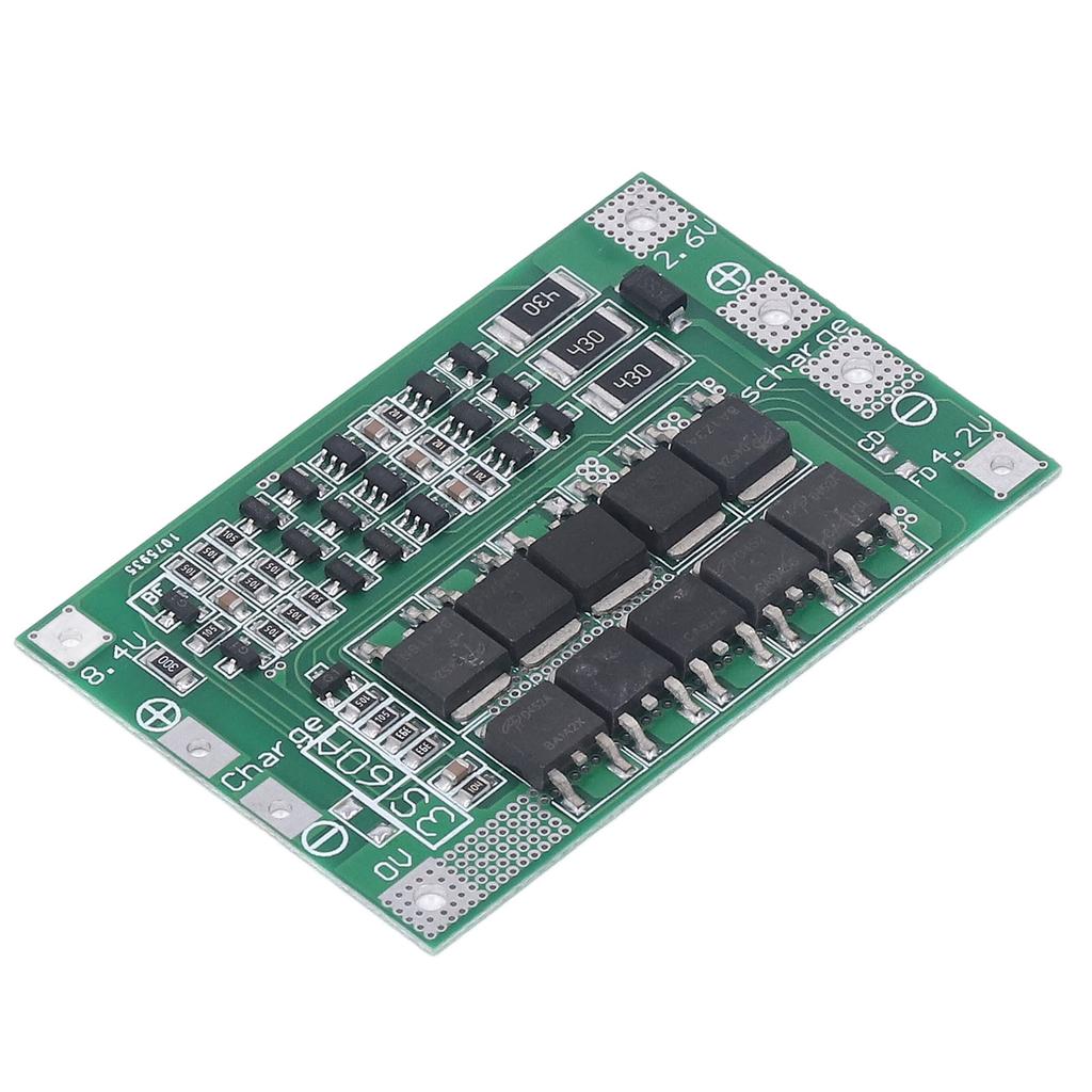 Akkuschutzplatine Ausgleichsladung Entlademodul 3S 60A 12.6V BMS für Lithiumbatterie