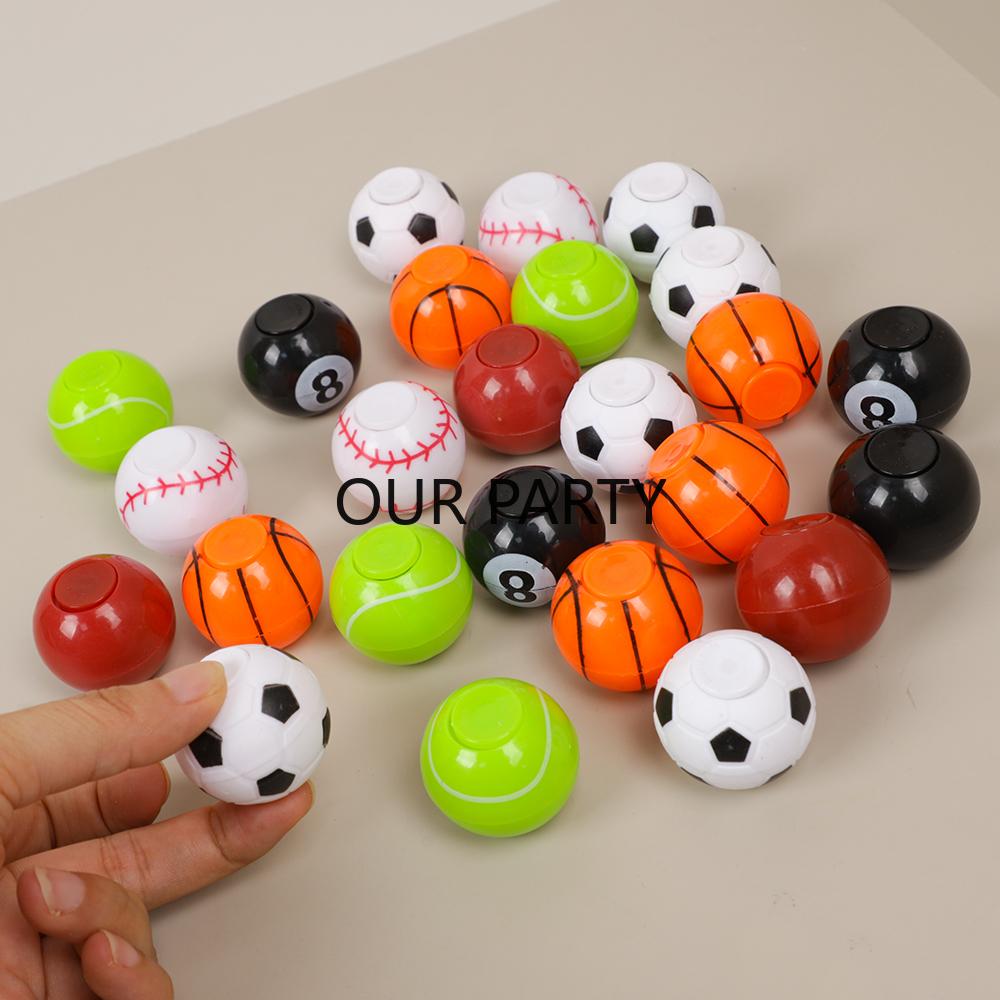 

20Pcs Sports Mini Football Basketball Fidget Spinner Antistress Toys for Kids Birthday Party Favors Goodie Bag Pinata Fillers