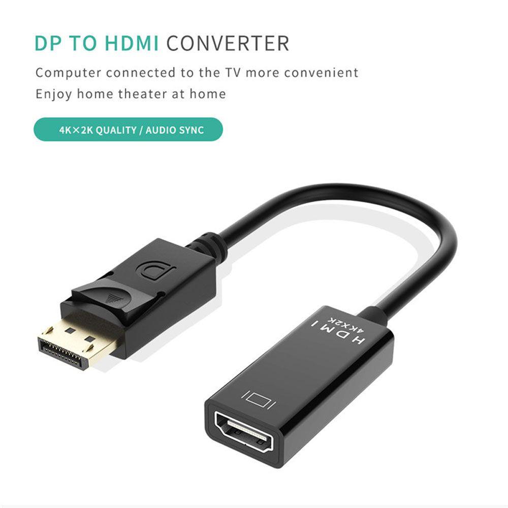 

4K x 2K Durable Male To Female DP to HDMI HDMI Female Audio Cable Video Cables Adapter Converter