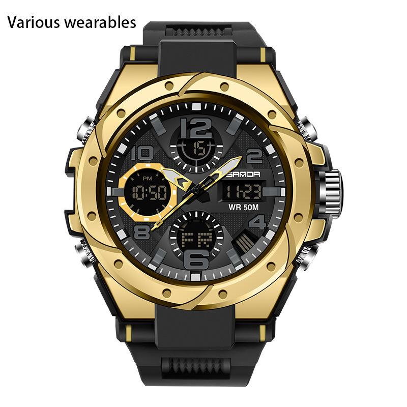 New Harajuku Style Skull Waterproof Men's Electronic Multi-Function Electronic Watch Outdoor Sports Men's Watch