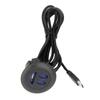 5V USB Charging Socket Outlet with 2.5m/8.2ft Power Cord Embedded Installation for Home Bedside