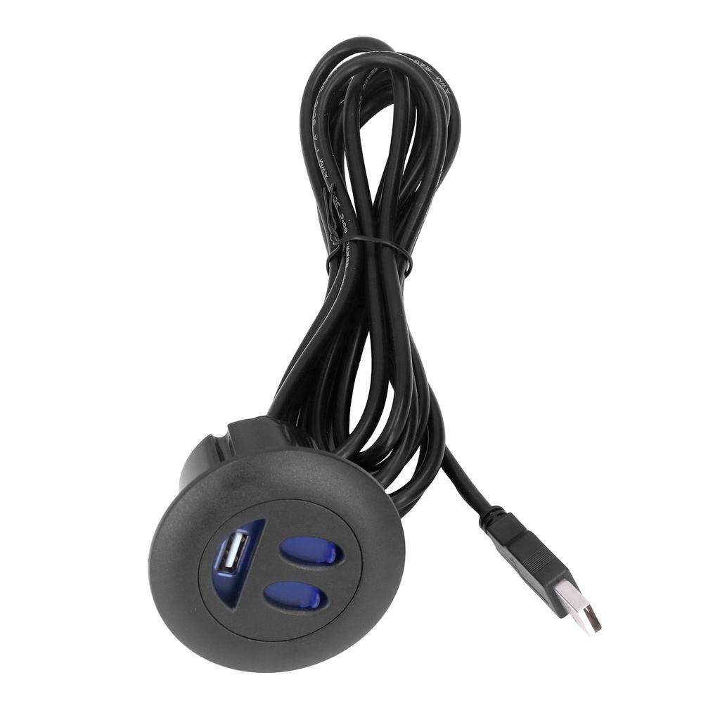 5V USB Charging Socket Outlet with 2.5m/8.2ft Power Cord Embedded Installation for Home Bedside