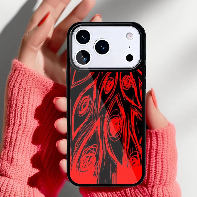 Scary Face Eyes Phone Case for iPhone 17 Air 16e 15 14 13 Pro Max Back Cover for 12 11 Pro Coque