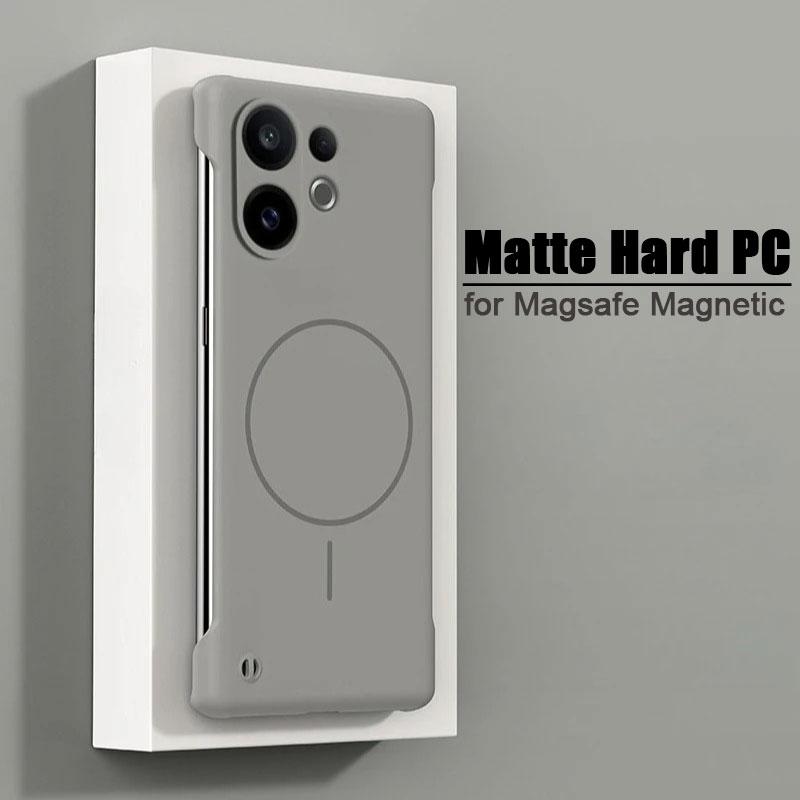 Frameless Magnetic Case for OPPO K13 Turbo Magsafe Wireless Charging Matte Ultra Thin Hard Back Cover for OPPO K13 Turbo Pro