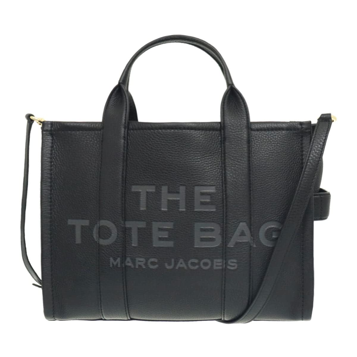 

Bag H004L01PF21 Black The Leather Full Grain Leather Debossed Logo Small Tote Bag [Marc Jacobs] (Tote Bag) Women s [Brand] [Item]