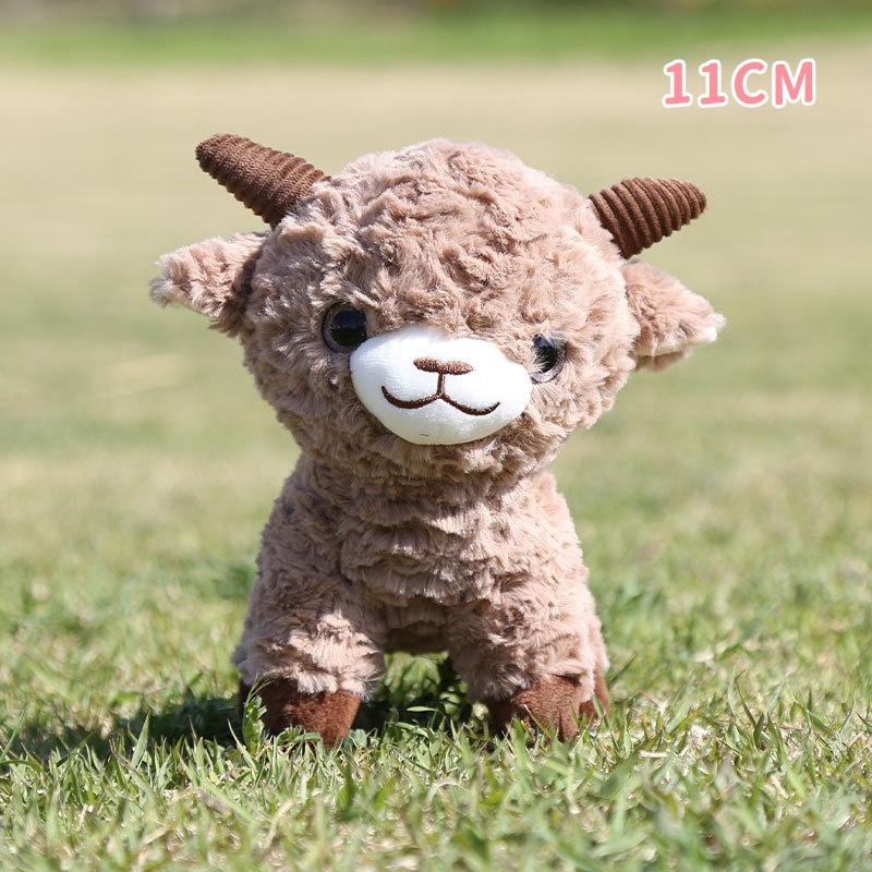 Soft Plush Sheep Keychain Lovely Appearance 3D Mini Animal Key Ring Holder Cute Bag Charm Car Pendant for Stocking Stuffers