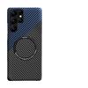 Suitable for Samsung S24 Ultra Carbon Fiber Mobile Phone Case Magnetic Suction S22 Ultra Thin Kevlar Anti Fall S23 Protective Case