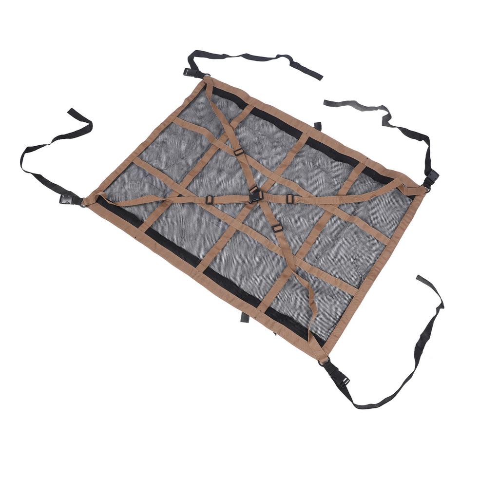 Car Ceiling Cargo Net Pocket Multifunction Double Layer Mesh Car Roof Cargo Net Pocket for Truck SUV Travel Trip