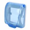 Universal 86 Type Socket Waterproof Box Transparent Wall Switch Protection Box for Bathroom Blue