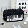 Star Piano Keyboard Print Pen Bag Multi-Layer Stationery Pouch Pencil Pouch  School Supplies