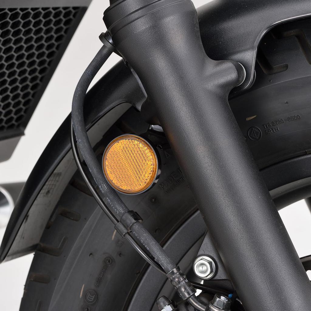 Daytona 76288 Universal Reflector Round Amber M6 Bolt Mount Type