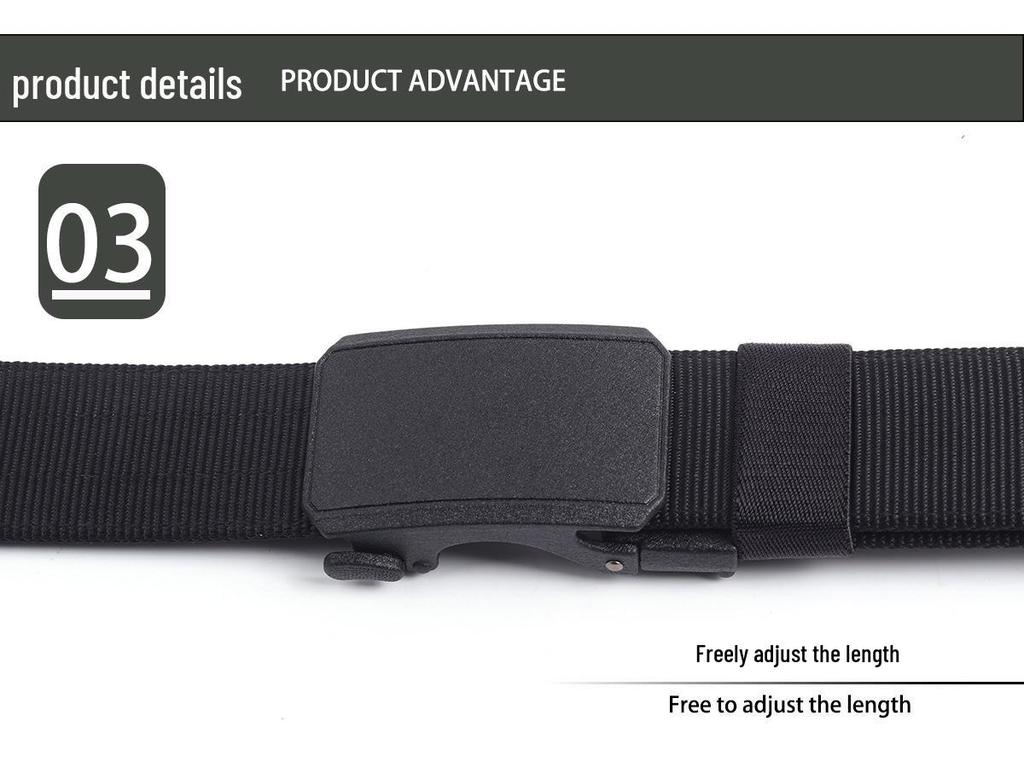 Metal Otomatik Tokalı Erkek Naylon Kanvas Taktik Kemer