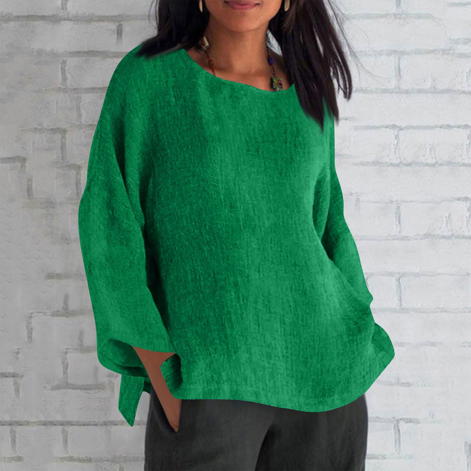 Женская мода с длинным рукавом и круглым вырезом — фото 7