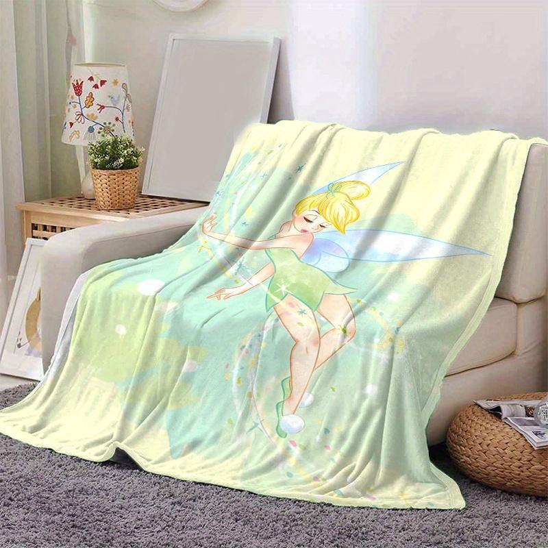 1 Stück, Tinkerbell Heimdekor Decke: Gemütliche Flanelldecke für Schlafzimmer, Wohnzimmer, Reisen, Camping, Auto