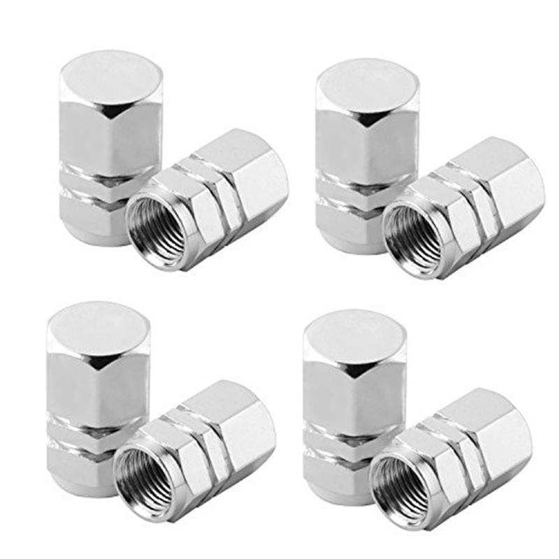 8 buc. Capace de supapă pentru tija anvelopei Capace pentru supape de roată Capace de anvelopă rezistentă la praf, formă hexagonală (portocale)