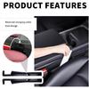 2PCS New Car Seat Gap Filler With 2 Storage Areas,Stylish Car Seat Gap Storage For Stabilizing Phone,Keys Wallet,Universal Car Seat Gap Filler