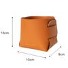 Foldable Desktop Leather Storage Box Nordic PU Storage Tray Porch Key Control Sundry Storage Basket Pen Holder Makeup Organizer