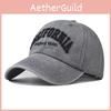 Design Vintage Letter Embroidery Neutral Casual Sun Shading Cap Baseball