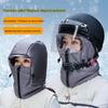 Women's Winter Ushanka Hat: Waterproof, Warm, Thickened Ear & Face Protection for Cycling and Scooters