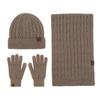 Unisex Winter Knitted Hat, Scarf & Fingerless Gloves Set