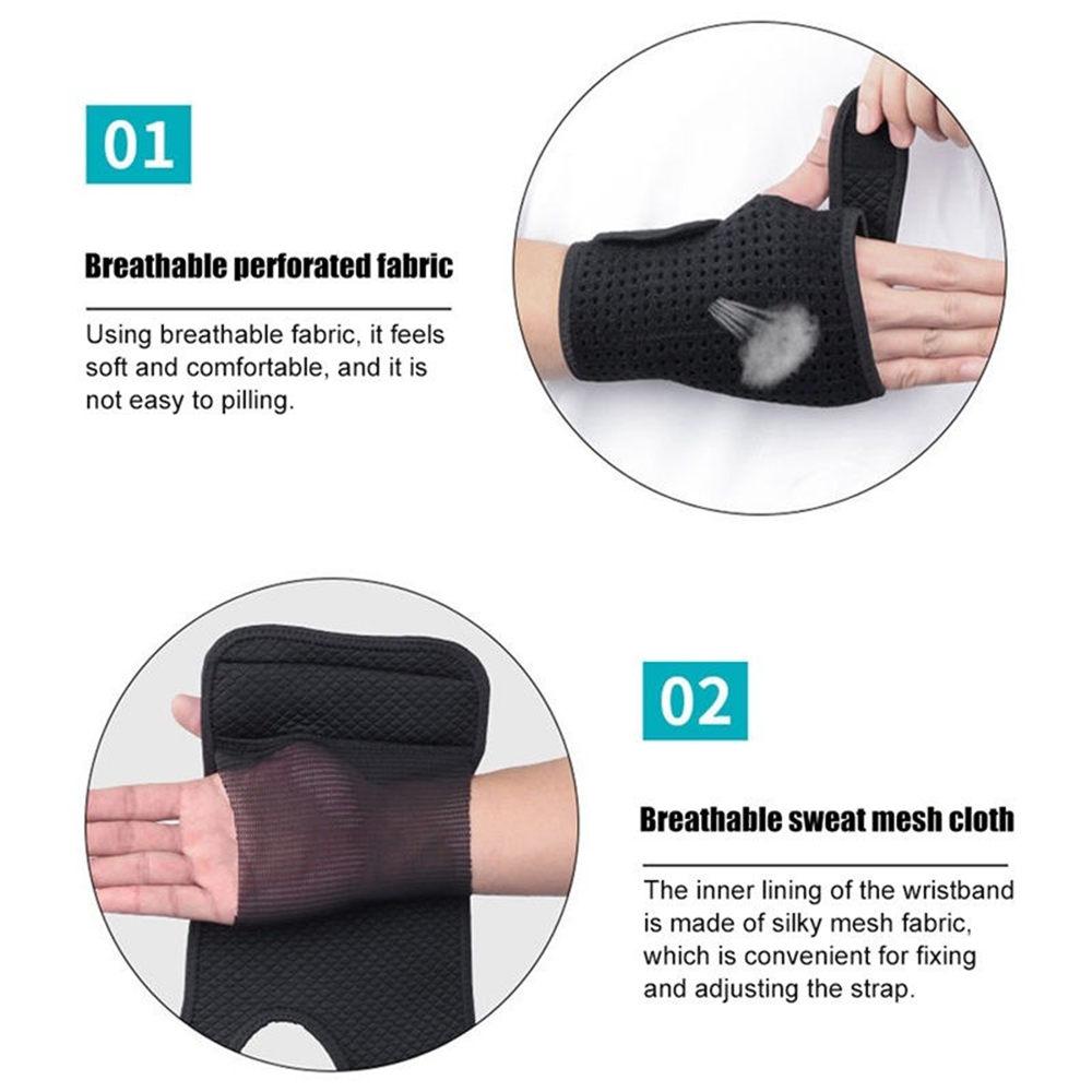 1 ks Zápěstní opěrka dlaně s odnímatelnou kovovou dlahou Stabilizátor pro tendinitidu Artritidu Syndrom karpálního tunelu Namožení