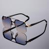Occhiali da Sole da Uomo 2025 Quadrati in Metallo Semi-Cerchiati - Tendenza Moda Classica con Protezione UV.